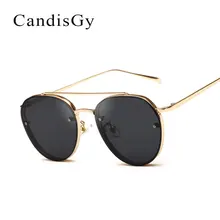 2017 Nuevos Hombres de Las Mujeres gafas de Sol Redondas Retro Vintage Ladies gafas de Sol de Lujo Espejo Diseñador de la Marca Gafas De Sol Gafas feminino