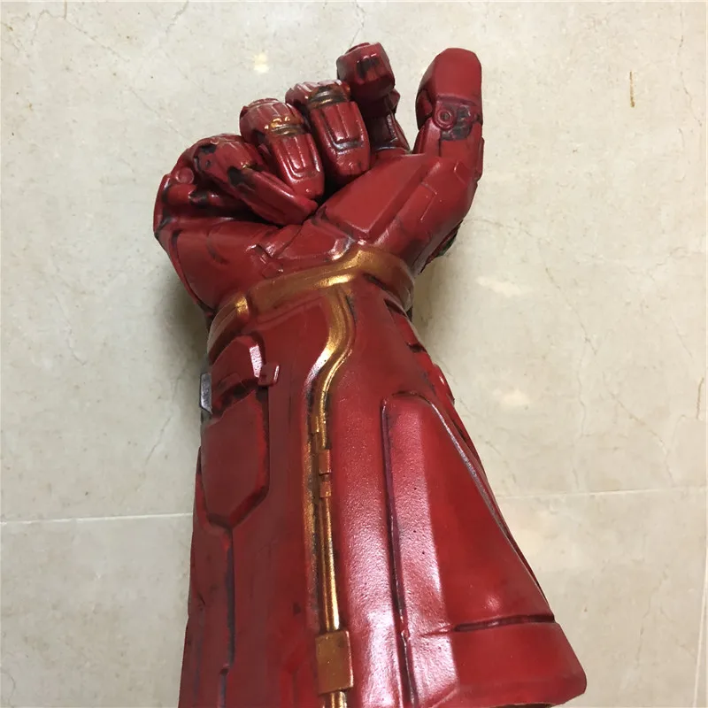 1:1 Военные рукавицы Железный человек красный вер. Экшн-фигурка светодиодный светильник косплей перчатки Таноса реквизит детский подарок