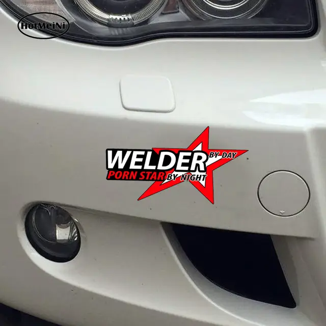 640px x 640px - US $1.26 45% OFF|HotMeiNi 13 x 6.5cm Car Accessories WELDER By Day Porn  Star Funny Car 3D Sticker Guy Man Mechanic Dad Man Waterproof Bumper-in Car  ...