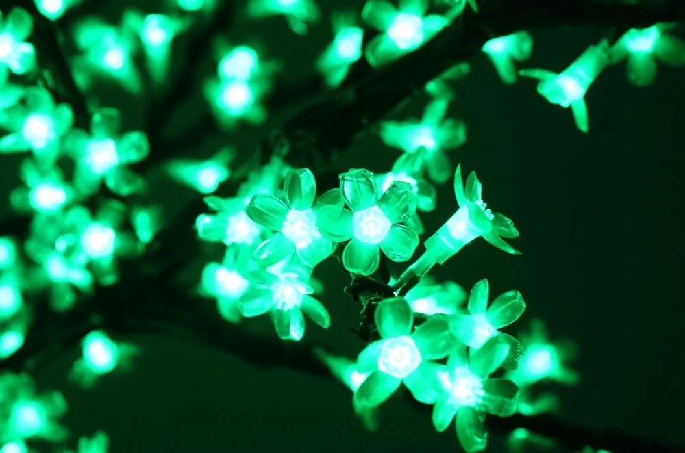 Бесплатная доставка Рождество Праздник Свадьба LED Вишневое дерево свет 648 шт