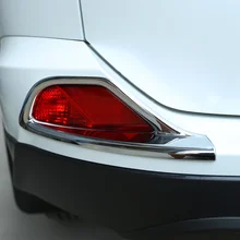 Per Toyota RAV4 2017 2018 ABS di Plastica del corpo di Automobile rivelatore di copertura trim posteriore coda posteriore della luce di nebbia struttura della lampada parti lampada Lunetta 2 pz