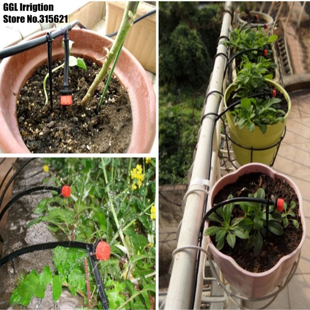 Automatic Drip Irrigation System 20m 20 Drip Nozzles Garden Watering