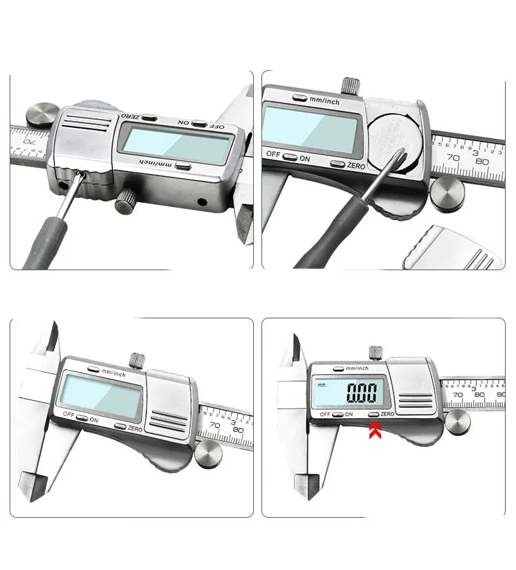 Цифровой штангенциркуль 0-150 мм 0,01 мм из нержавеющей стали Электронный штангенциркуль метрический/дюймовый микрометр измерительные инструменты