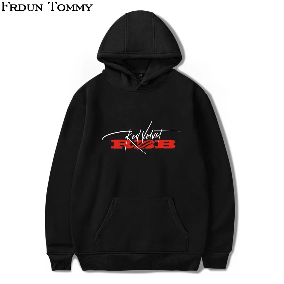

Frdun Tommy Red Velvet Cool Logo Fashion Hoodies Sweatshirt 2018 New Album Girls or Boys Oversize Harajuku Kpop Oversize Clothes