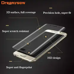 Dreamysow PET мягкая для samsung Galaxy Note 8 S7 S6 край S8 плюс 3D полное покрытие изогнутые Экран протектор фильм (Не закаленное Стекло)