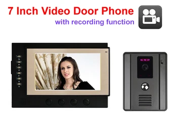 

Recording Intercom System 7 Inch video door phone LCD Monitor 700 TVL Night Version Camera video intercom Doorbell in stock 1V1