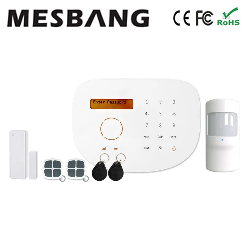 

Home GSM security system support IP camera and some smart home appliance and APP RFID free shipping