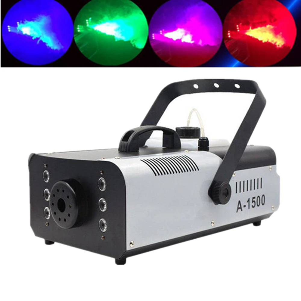 

1500W Fog Machine With 6x9W RGB 3IN1 LED Light/LED Smoke Machine Professional Stage Machine DJ /Bar/Disco Home Party LED Fogger