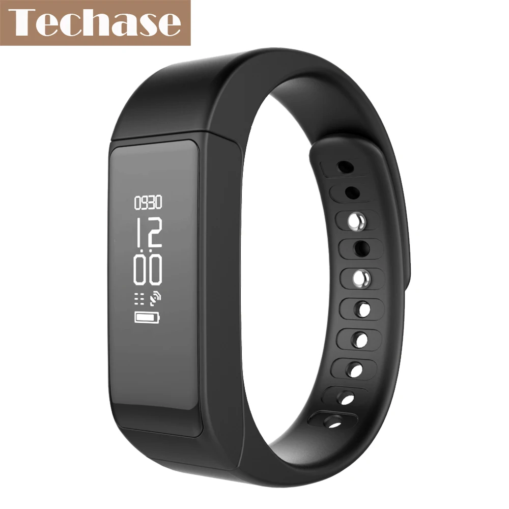 Techase Fitness Tracker Smart Bracelet Sports Record Bluetooth