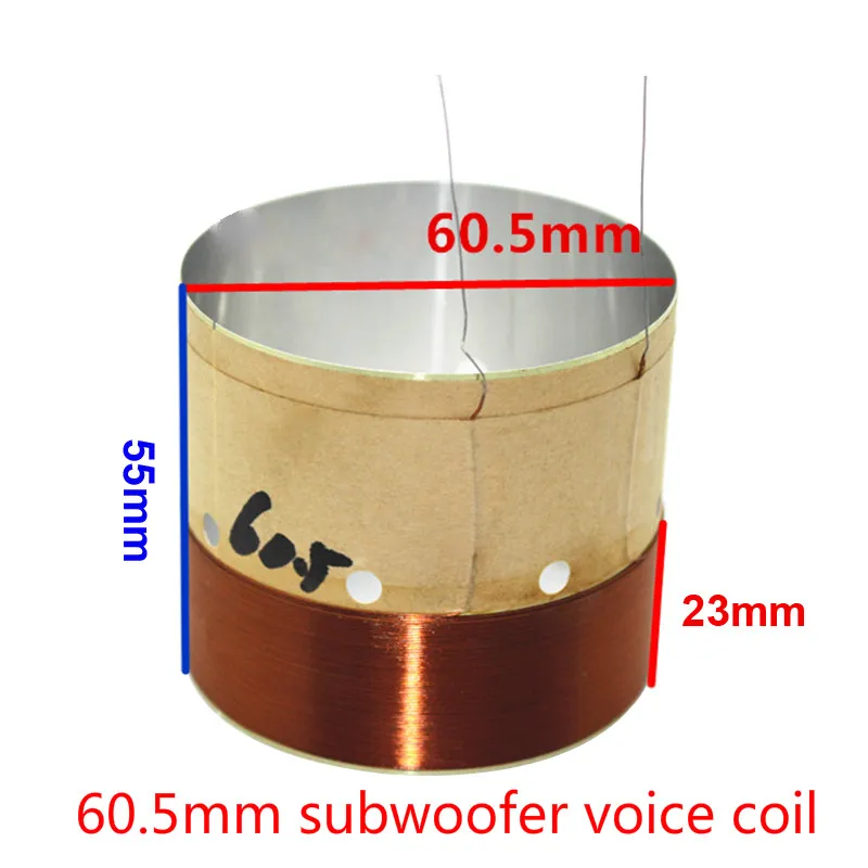 AIYIMA 2 шт аудио динамик сабвуфер звуковая катушка 60,5 мм до 65,5 мм динамик s запасные части Аксессуары DIY домашний кинотеатр звуковая система - Цвет: 60.5mm