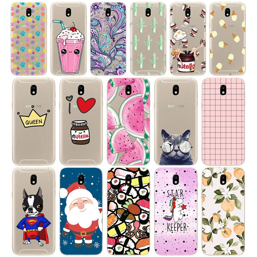 

08SX 5.2" sFOR Samsung Galaxy J5 2017 Case Soft Silicone Phone FOR Coque Samsung J5 2017 Case