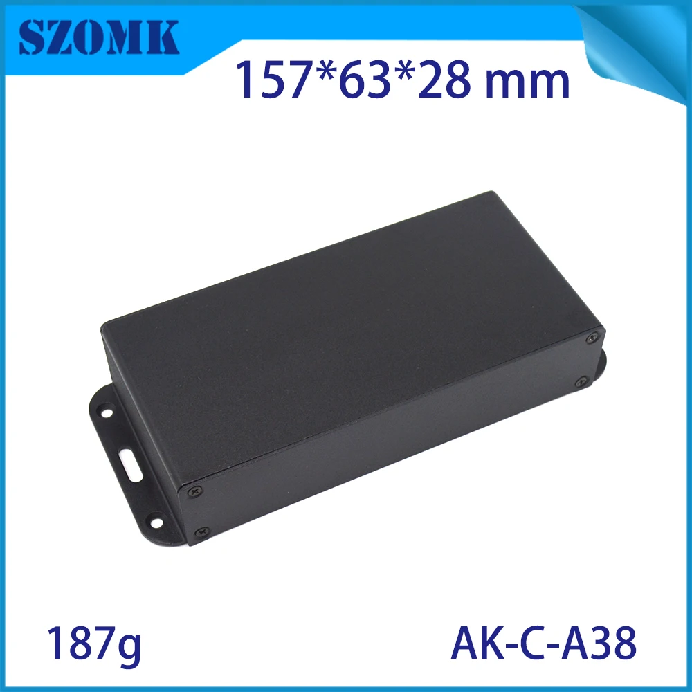 

1 piece electronic case Black color aluminum housing case for electronics project case GPS aluminum case junction box for szomk