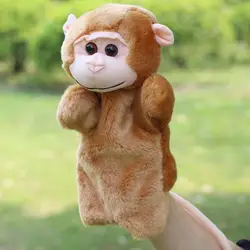 Плюшевая Обезьяна ручная Перчаточная кукла детские развивающие игрушки плюшевая обезьянка велюр животные дочерний родитель детская игра