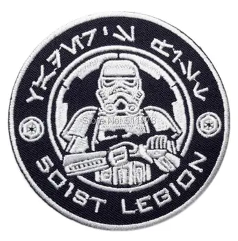 

STAR WARS VADERS FIST LOGO PATCH Crest TV Movie Film series Black White Halloween Cosplay Costume Embroidered applique
