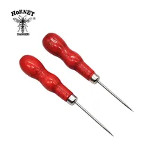 HORNET Дырокол из фольги для кальяна, инструмент для пирсинга с деревянной ручкой, Дырокол из фольги с одной иглой, Дырокол из алюминиевой фольги, аксессуары для кальяна