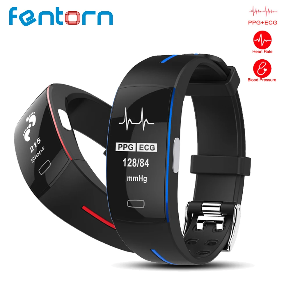 

Fentorn Professional Sport Smart Bracelet ECG+PPG Blood Pressure Heart Rate Monitor Smart Band Fitness Activity Tracker Watch