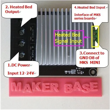 3D-принтер часть нагревательный контроллер MKS MOSFET для теплового слоя/экструдер MOS модуль превышает 30A Поддержка большой ток