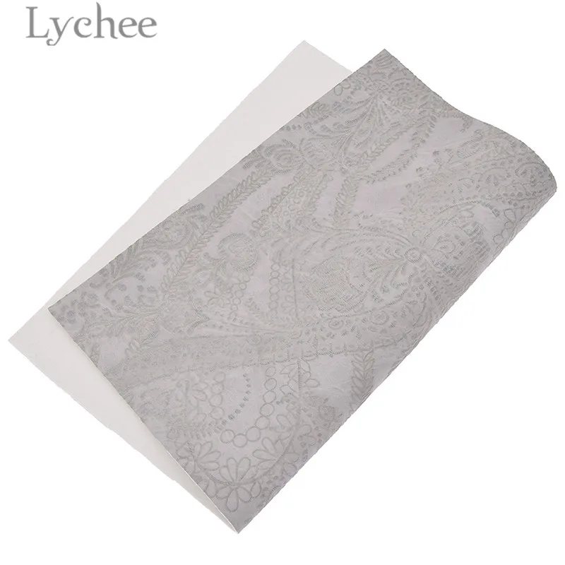 Lychee Life 29x21 см A4 тисненая Цветочная кожаная ткань высокого качества Синтетическая Кожа DIY материал для сумок одежды