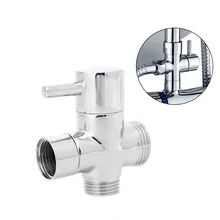 1/" латунный душевой рычаг переключающий клапан для ванной универсальная Душевая система хром 2 способа