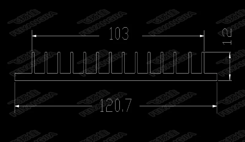 Радиатор 1 шт. 400x120x12 мм радиатор алюминиевый радиатор экструдированный теплоотвод для светодиодный электронный рассеивание тепла охлаждение Охладитель