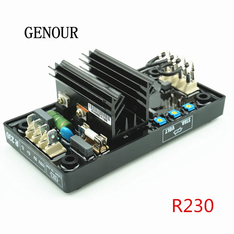 Automático de Tensão Alternador sem Escova de Alta Peça de Reposição Gerador Regulador Leroy Somer Qualidade R230 Avr