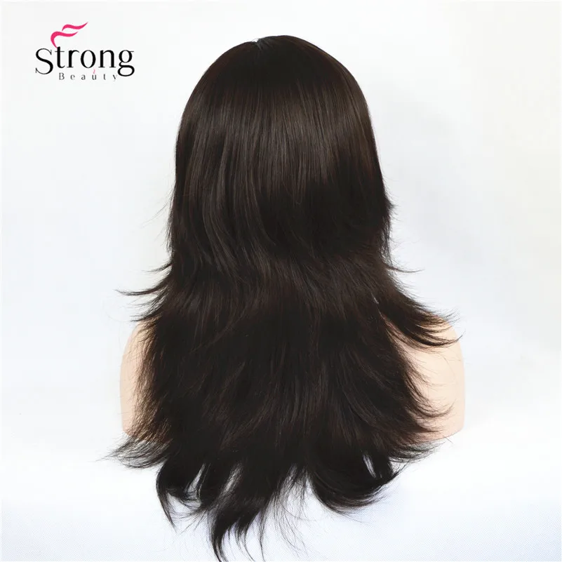 2862#4 Dark Brown long curly wig (3)