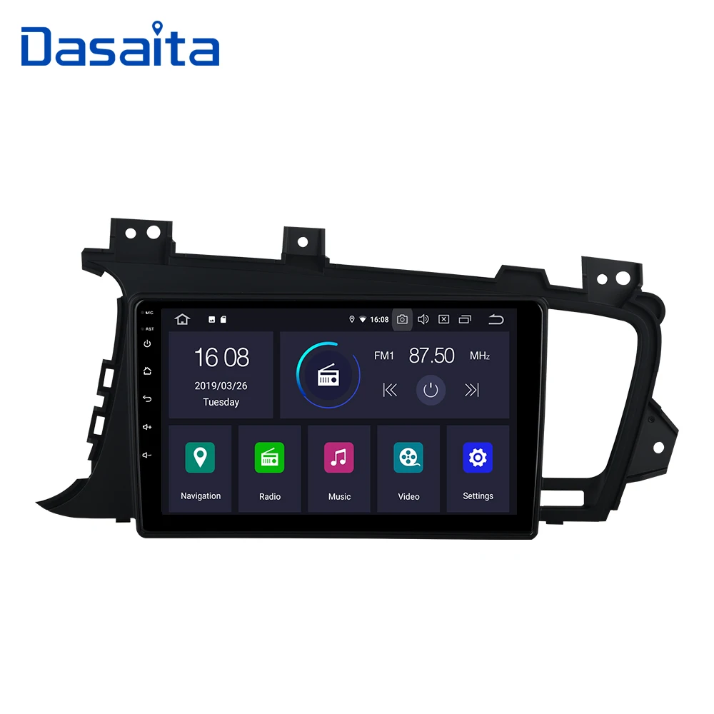 Cheap Android 9.0 Car 1 din Stereo  for KIA K5 2011 2012 2013 2014 2015 Car Radio Bluetooth 8" IPS Multi Touch Screen 1