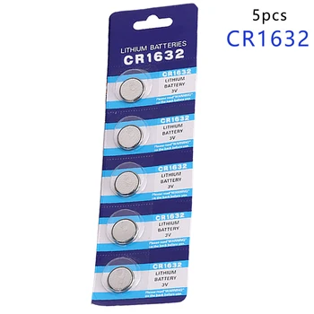 

centechia Useful Promotion Button Battery CR1632 LM1632 BR1632 ECR1632 3V Watch Button Coin Cells Lithium Battery 5 Pcs EE6224