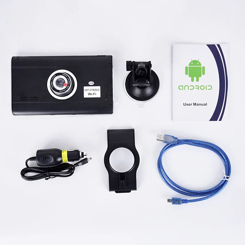 Xgody 7 pulgadas Android Gps DVR navegación del coche 512M + 8GB navegador con Wifi HD 1080p Dash cámara grabadora de vídeo Fm AVIN Dashcam