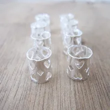 100 серебряные бусины для дредов регулируемые волосы кольцо для косички клип 7,5 мм отверстие