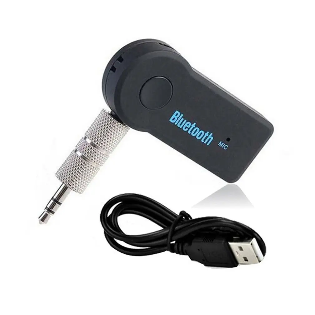 

3.5mm Car Aux Audio Bluetooth Adapter Wireless Receiver Car Speaker Headphone microphone music and calls Bluetooth Receiver Kit