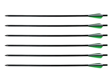 

Green Carbon Arrow OD 8mm with Scerw Arrowhead for Recurve Bow Archery Hunting&shooting 6pcs