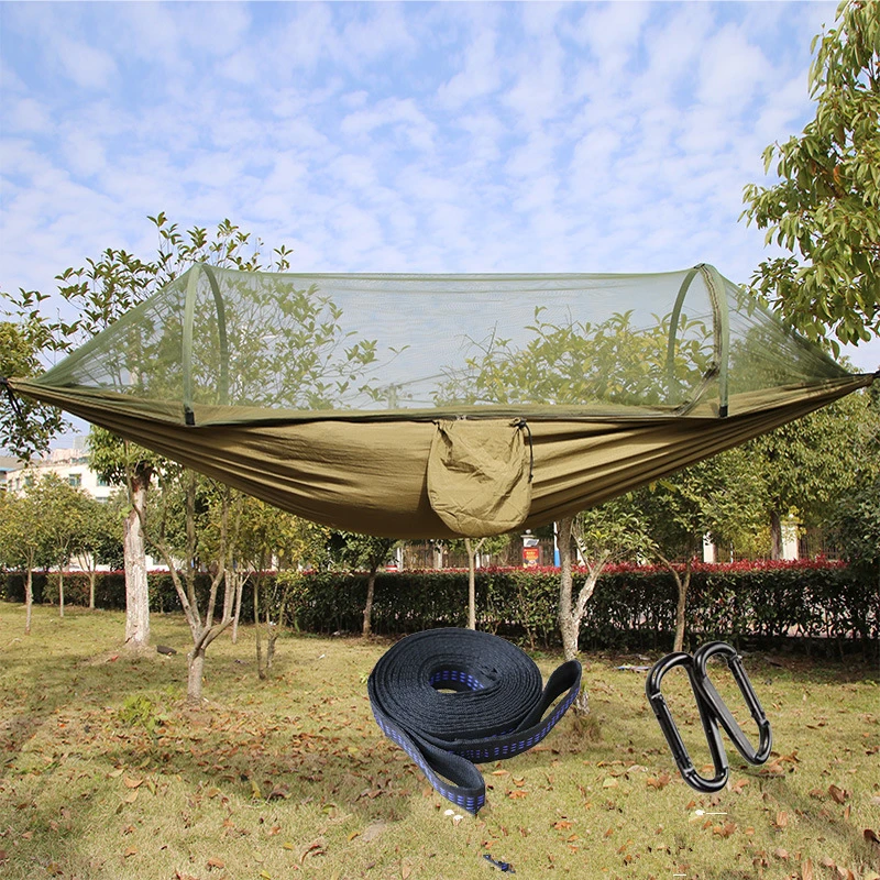  VILEAD Automatic Unfolding Hammock with Mosquito Hiking Hunting Camping Cot Sleeping Bed Stable Ult