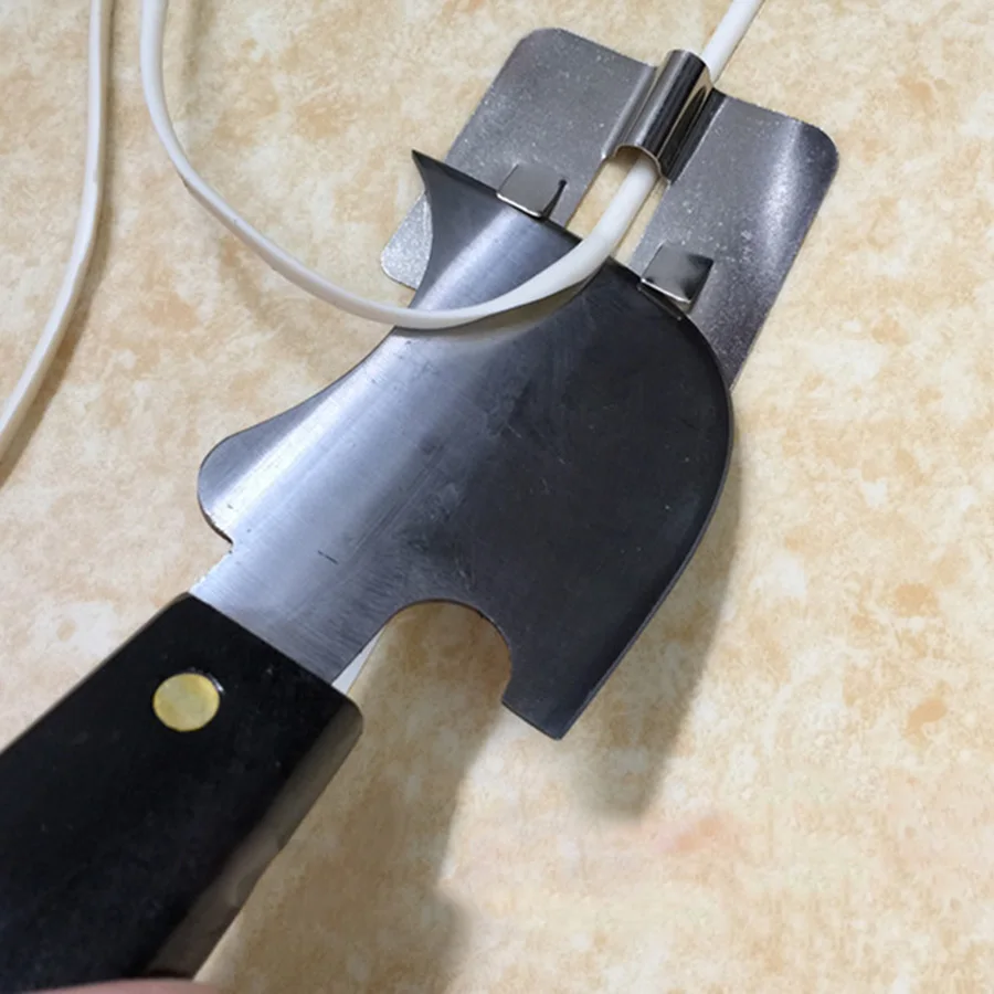 

High Qualtiy Quarter Moon Knife For Vinyl Flooring Trimming Welding Rod, Vinyl Weld Tool and Blades