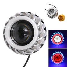 1 * feixe Levou Farol Projetor Motocicleta Olhos de Anjo Anel de Halo Olho Diabo Hi/lo
