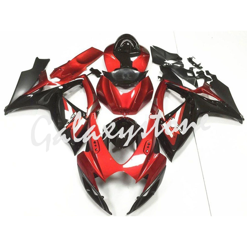 

Fits for Suzuki GSXR600/750 K6 06-07 ABS Injection Fairing Bodywork Set Black&Red