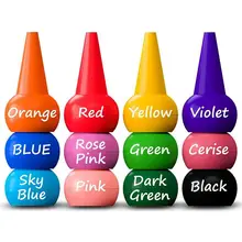 Finger Crayons for Toddlers, 12 Colors Finger Paint Palm Grip Crayons for Babies Toddler Crayons Washable Finger Paint Non toxic