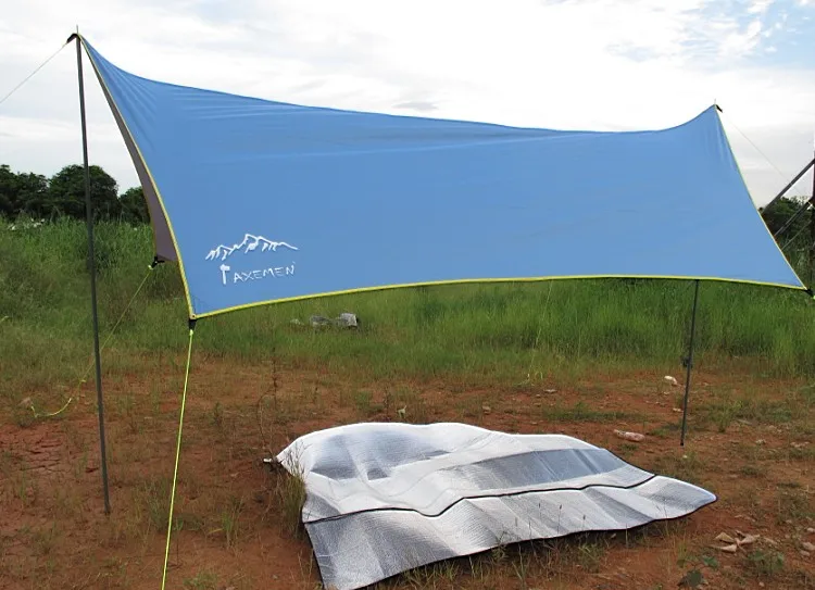 Outdoor Awning Tent Car Sun Shelter Canopy Ultraviolet proof Silver