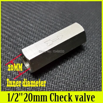 

2pcs 1/2" 20mm Caliber one way check valve CV04 air water compressor check valve fuel and vacuum check valve pump check valve