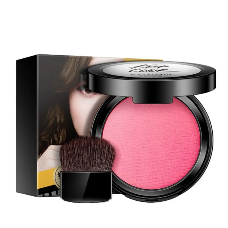 1Pcs Pressed Face Blush Powder Palette Cheek Blusher Women Face Blusher