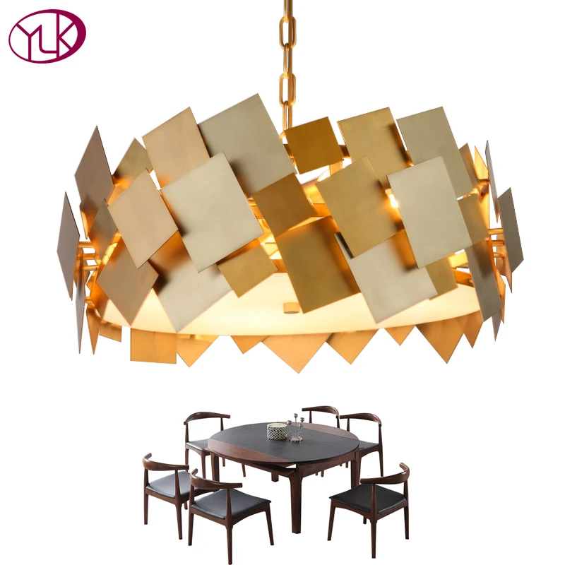 

Youlaike Luxury Modern Gold Chandelier For living Room Creative Design Hang Lighting Fixtures LED Home Lamps