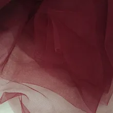 Красное вино тонкий тюль нейлон мягкая марлевая тесьма прозрачная сеточка сетка ткань 165 см шириной 9 м/лот для свадебного платья пачка бальное платье назад падение