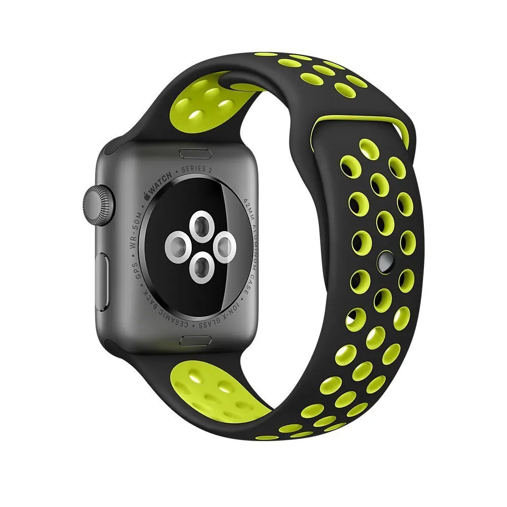BUMVOR силиконовый ремешок для наручных часов Apple Watch версии 44/40 мм 38 мм/42 резиновый