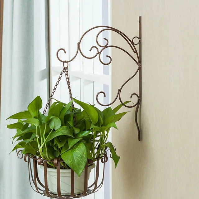 5pcs Creative Flowerpot Balcony Wall Hanging Basket Garden Flower Pot