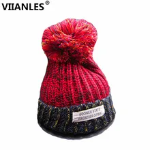 VIIANLES вязаные шапки высокого качества женские весенне-зимние шапки шапка крючком Повседневная Шерстяная кепка Skullies Feminino защита для ушей