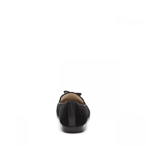 black_suede_round_toe_loafers_for_women_comfortable_flats_with_bow_4_