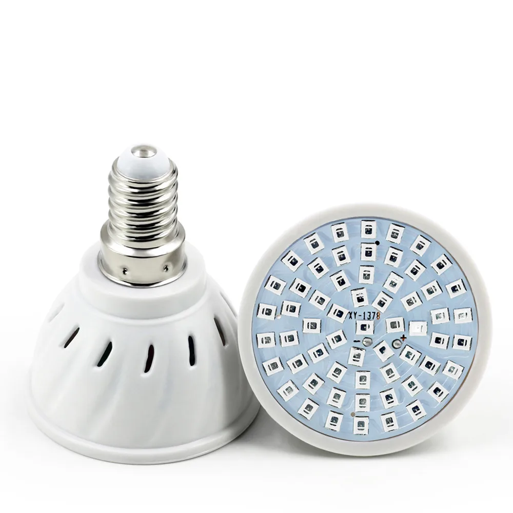 220V 110V LED Plant Grow Lights E27 E14 MR16 GU10 Growing Lamp Bulb 60LEDs 80LEDs Growth Lamps Full Spectrum For Indoor Garden led grow lamp led plant light growing lamp bulb