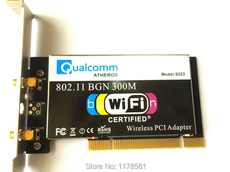 New Atheros AR9223 PCI Wireless Card 802 11b g n 300Mpbs WIFI Desktop Wlan Card