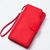 Wallet Female PU Leather Wallet Clutch Purse Red 3Fold Women Zipper Wallets Purse Strap Money Bag Coin Female Purse For iPhone ► Photo 3/6