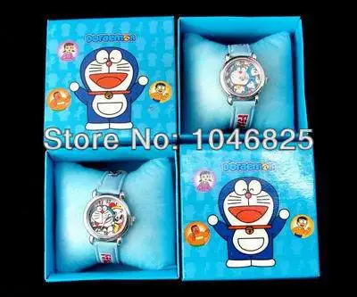 Lots 10 Pcs Doraemon Kids Cartoon watches With Gift Box Wholesale and Free shipping | Наручные часы